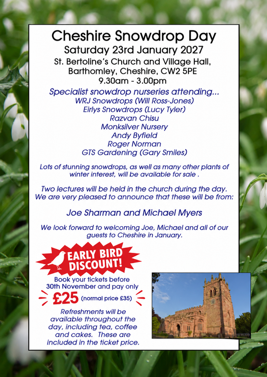 Cheshire Snowdrop Day 2027 Tickets